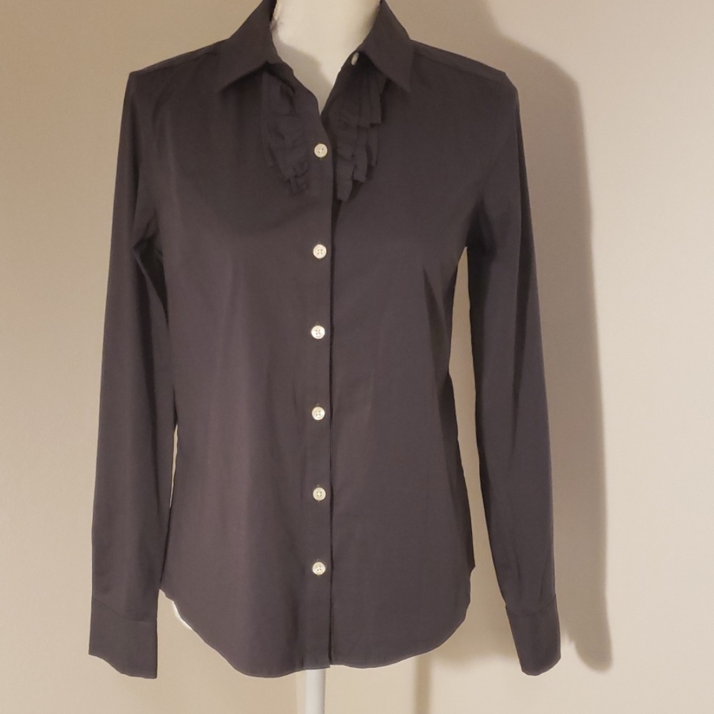 Banana Republic Long Sleeve Button Down Grey Shirt